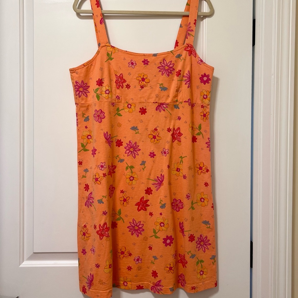 Fresh Produce XL Orange Strappy Sundress EUC